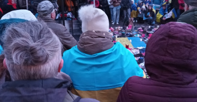 Demonstration of solidarity with the people of Ukraine, Bonn, Germany, 24-02-2023