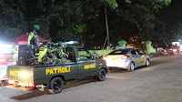 Kodim 0410/KBL Bersama Polresta Balam Lakukan Patroli Gabungan di Kota Tapis Berseri