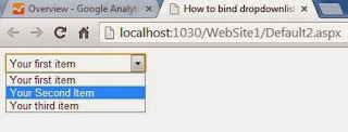 How to bind DropdownList using Array in ASP.NET