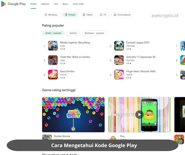 Cara Mengetahui Kode Google Play