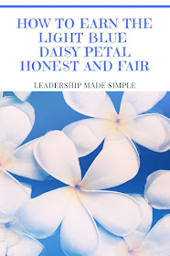 How to Earn the Light Blue Daisy Petal Honest and Fair