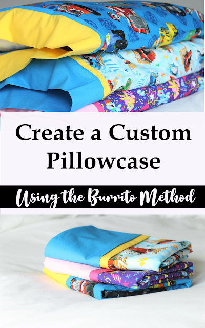 How to create a custom pillowcase using the burrito method or in other words, a burrito pillowcase.