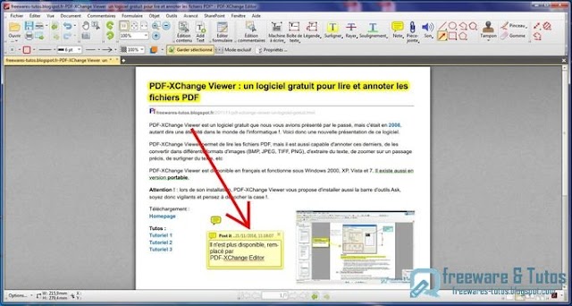 PDF-XChange Editor : un logiciel pour annoter/éditer les PDF