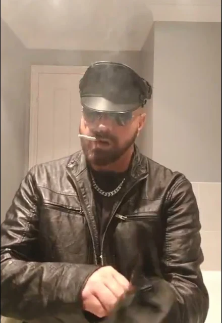 Bald Leather Jacket Smoke Master Video