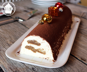 bûche de noël façon tiramisu