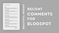 Tạo widget Recent Comment (bình luận mới) với thiết kế đẹp mắt cho Blogspot