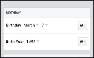 How can I change my birthday date on Facebook?