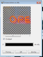 Usuwanie czarnego koloru z obrazu i zamiana w alfę - zrzut ekranu