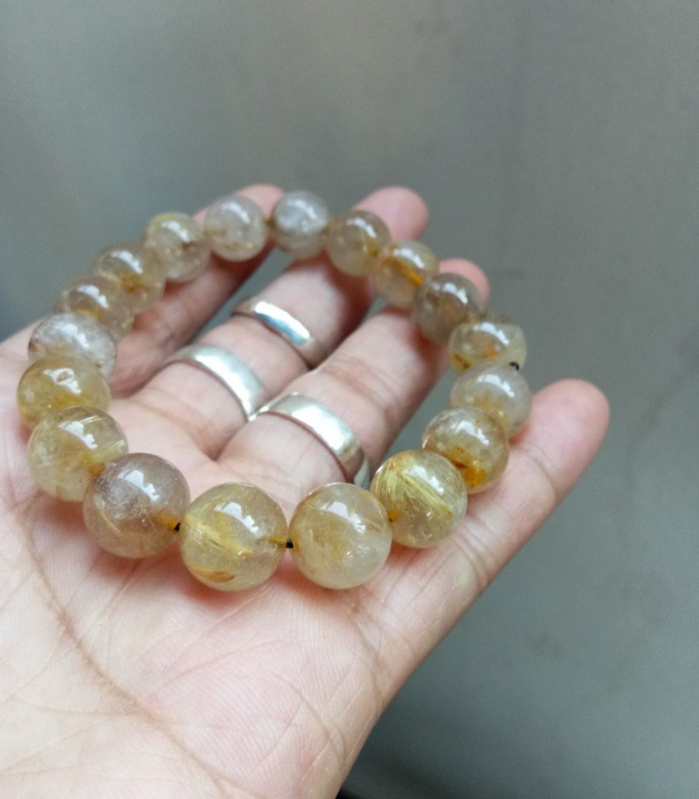 Gelang Jarum Emas Asli