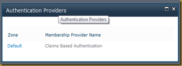 Claims-AuthenticationProvider-DefaultZone