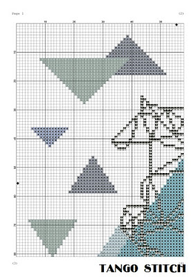 Geometric horse cross stitch pattern Cute animals embroidery - Tango Stitch