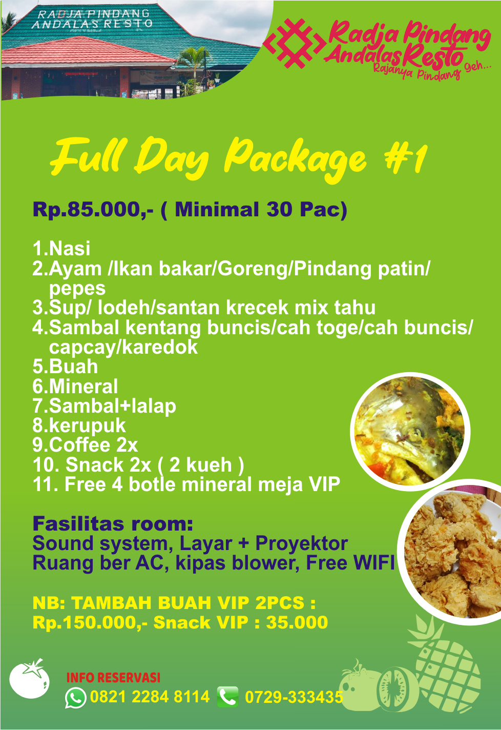 FULL DAY PACKAGE #1