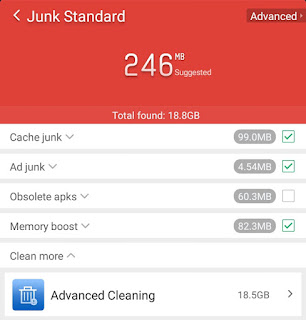 Clean Master Junk Standard