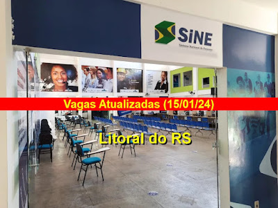 Vagas Atualizadas das Agências do Sine do Litoral do RS