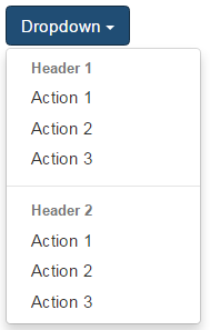 bootstrap dropdown menu divider