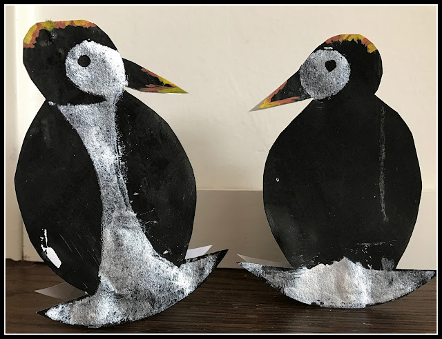 pingouins en peinture 