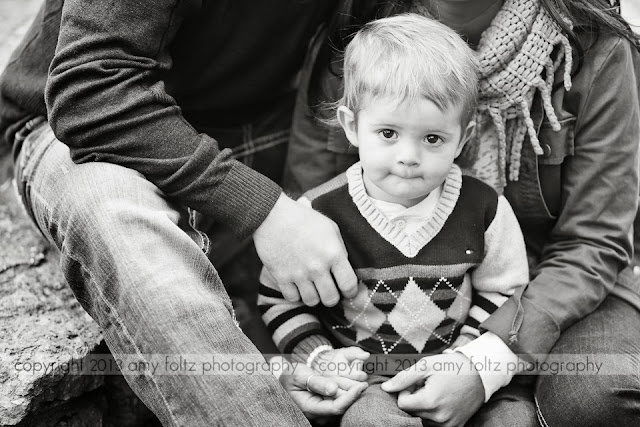 black and white photo of a family