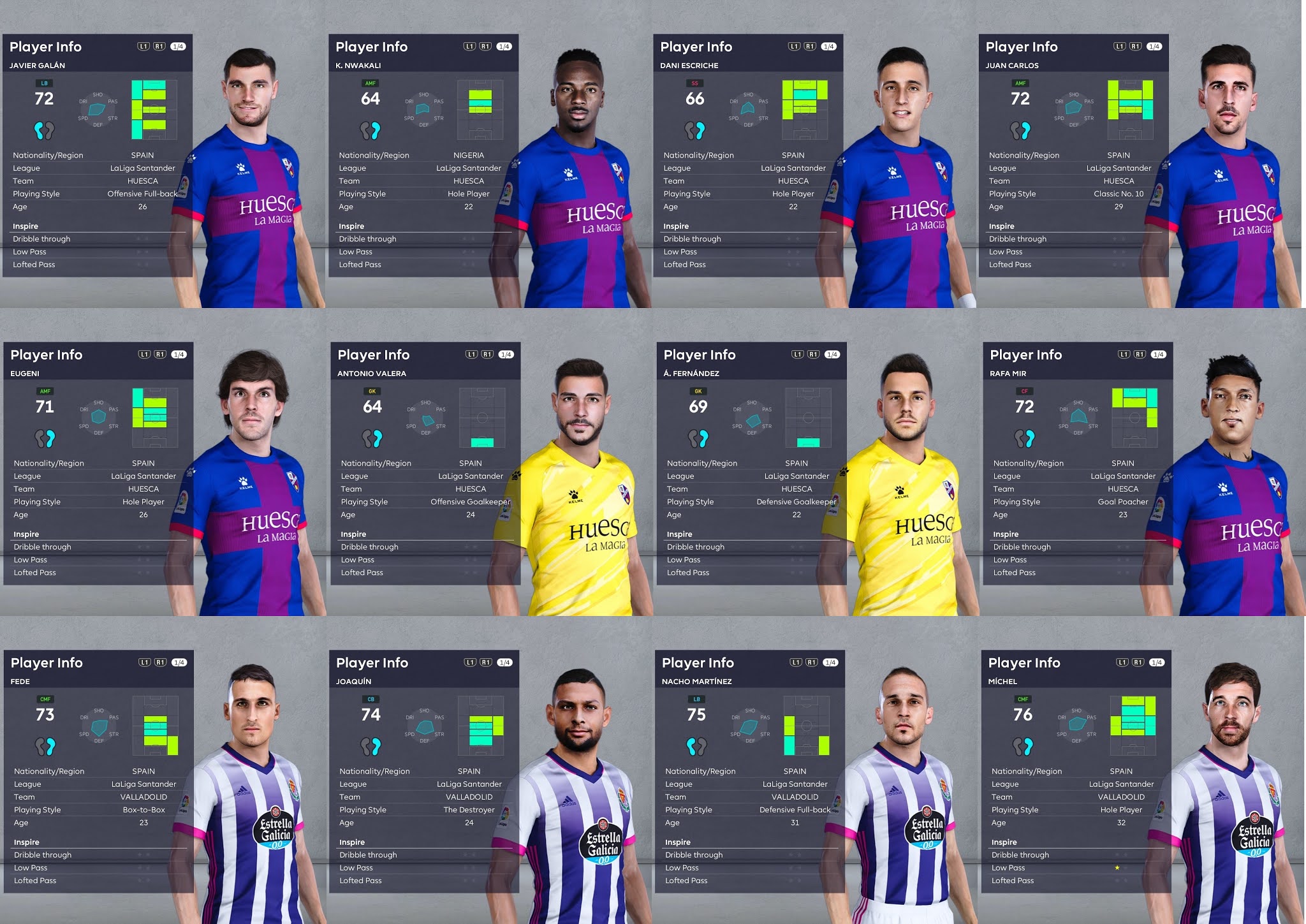 Pes 2021 Facepack Sd Huesca Real Valladolid Pesnewupdate Com Free Download Latest Pro Evolution Soccer Patch Updates
