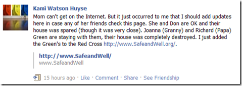 Personal Update for Mom