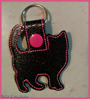 Black cat keychain.