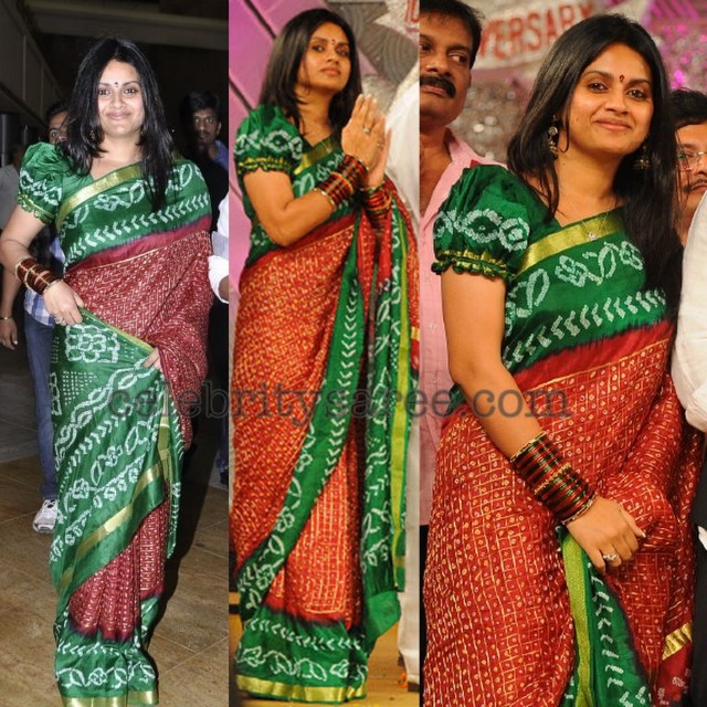 Kalyani in Bandhini Saree