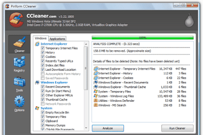 CCleaner Menghapus File Sampah di PC dan Laptop untuk Memeprcepat Kinerja Windows