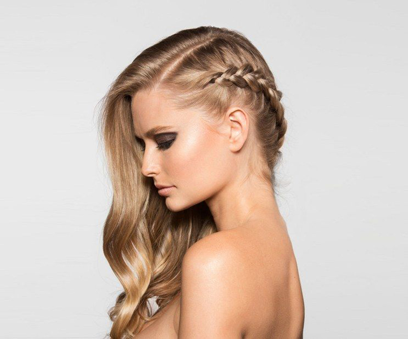  Inside French Braid On Long Blond Hair 