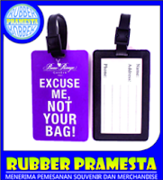 LUGGAGE TAG KARET | LUGGAGE TAG RUBBER | BAGTAG KARET | BAG TAG KARET