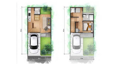 Layout Unit garden verandra cendana homes karawaci