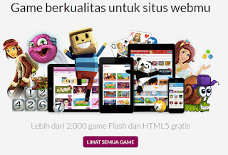 Cara memasand Game online di web atau blog