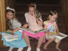 Reading on the stairs