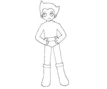 #5 Astro Boy Coloring Page