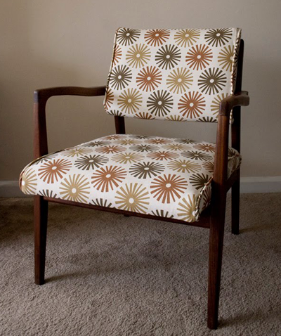 Upholstering Chair on Blog Reader Melissa Swanson Sent Me A Photo Of This Chair Makeover She