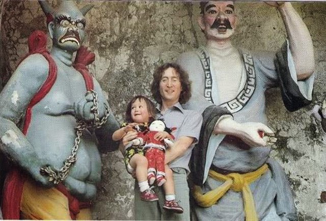 Some Candid Photographs Of John And Sean Lennon In Hong Kong 1977 Vintage Everyday