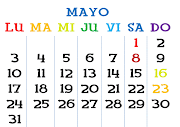 Estrenamos el mes de mayo con el mercadillo, que se celebrará el sábado 1. (calendario de eventos de mayo aronrey)