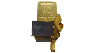 disadvantages of physical gold bar : counter fitted gold with tungsten bar inside