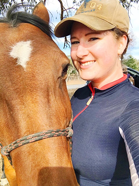 The difficulties of taking selfies with your horse. Still smiling though