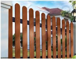 Hàng rào giả gỗ ngoài trời chịu nước fence