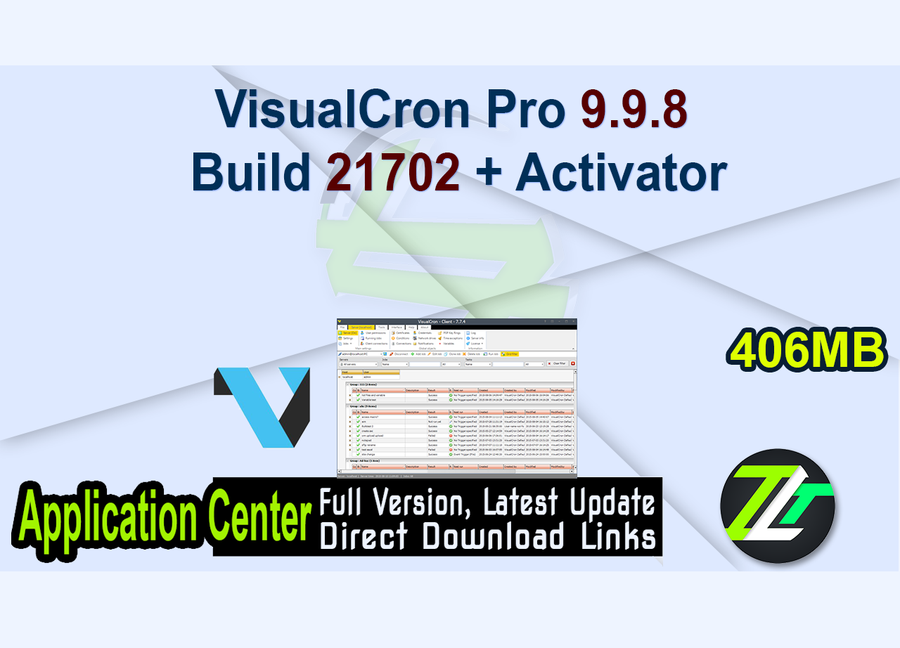 VisualCron Pro 9.9.8 Build 21702 + Activator