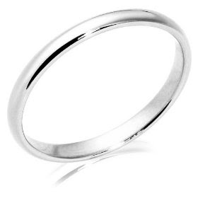 Gorgeous White Gold Traditional Women's Wedding Band