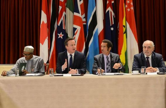 Buhari, Cameron discuss climate change and threat of global extremism at CHOGM