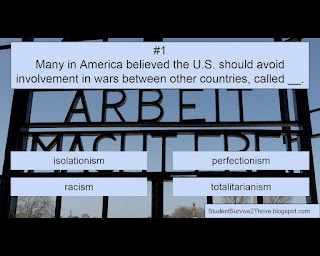 Many in America believed the U.S. should avoid involvement in wars between other countries, called __. Answer choices include: isolationism, perfectionism, racism, totalitarianism