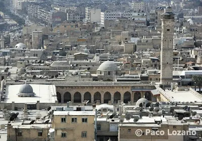 Aleppo Great Mosque from the citadel