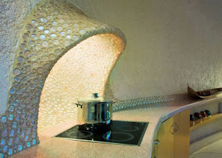 kitchen unique home house with snail design