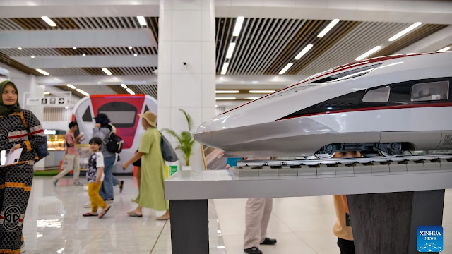 China-funded and made Bullet Train in Indonesia transports its two millionth Passenger recently