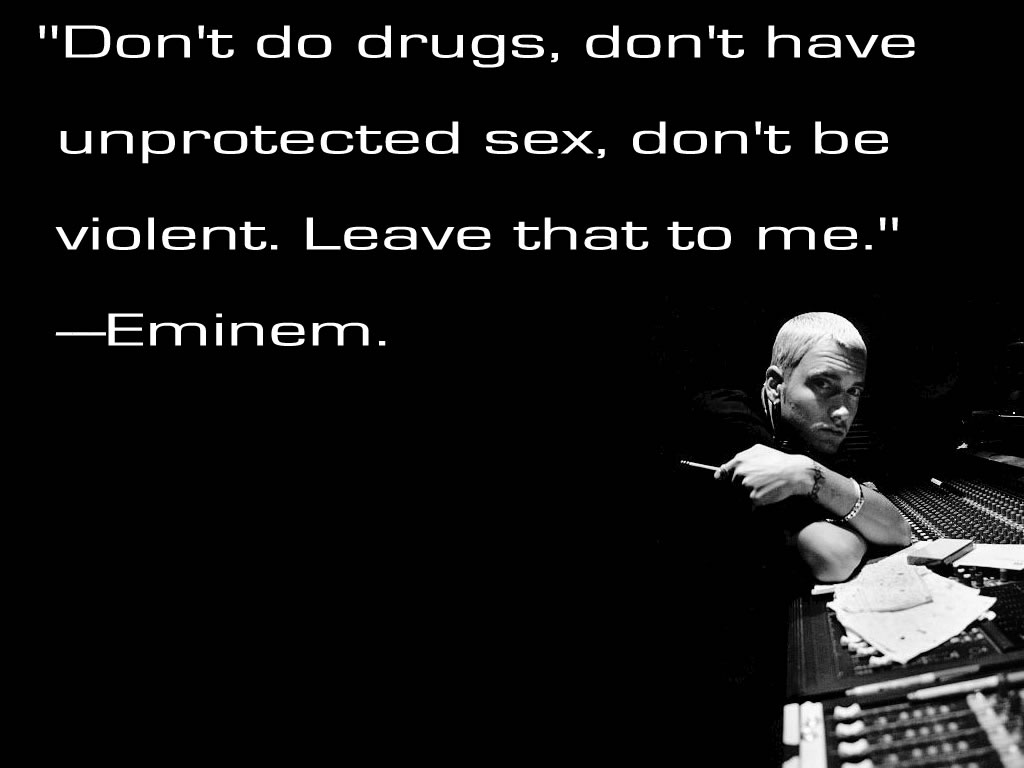 Wallpaper Skyline: Eminem Lyrics
