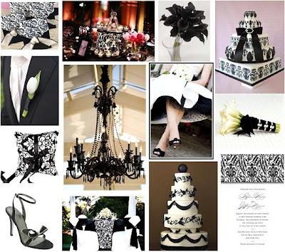 black and white wedding centerpieces. lack and white wedding theme