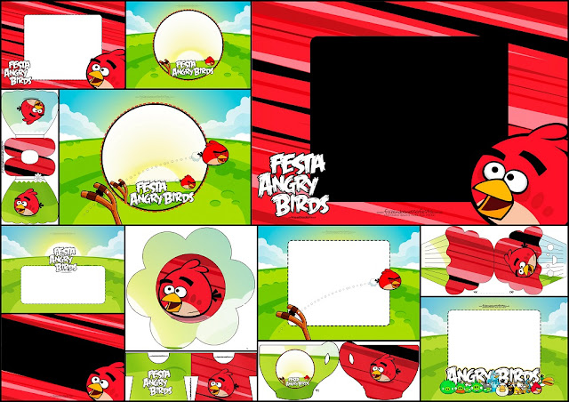 Angry Birds: Free Printable Invitations.