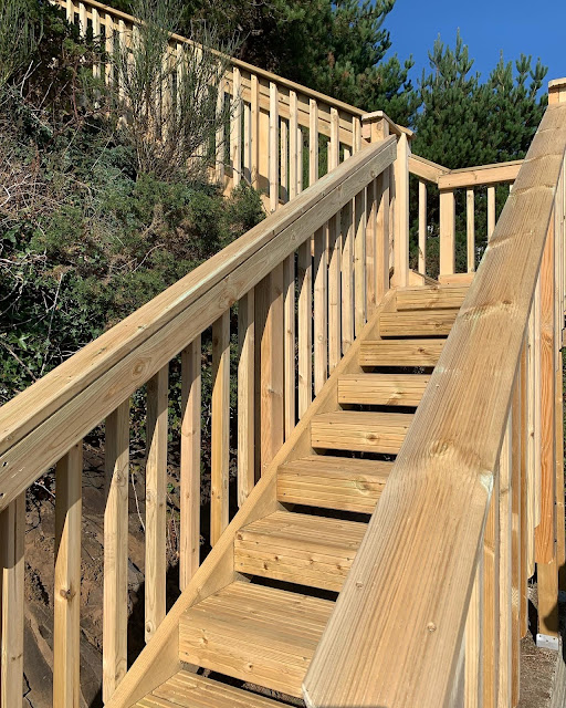 decking staircase Wales