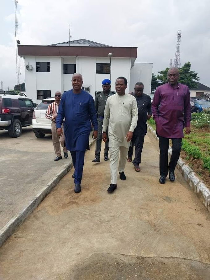 Speaker Rivers State house of Assembly visit Elechi Amadi Polytechnic to interact with  the management 